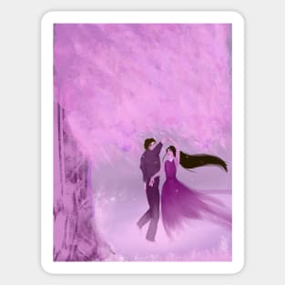 Beren and Luthien dancing | Art print Sticker